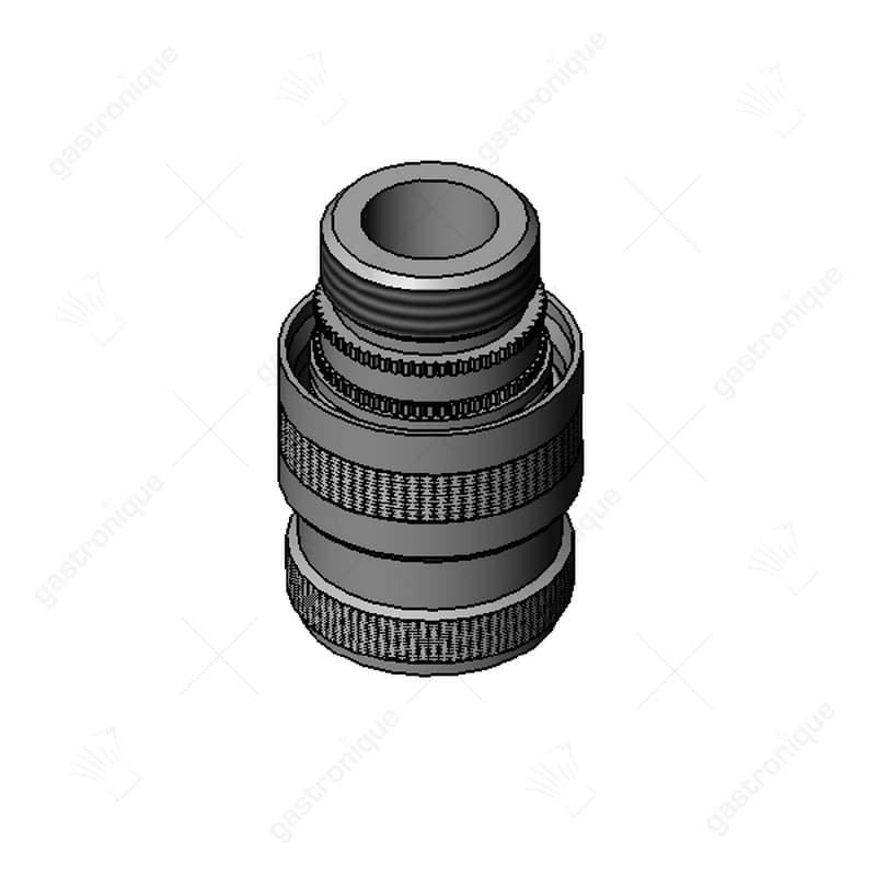 Snelkoppeling 1/2" NPT verchroomd messing - Image 1