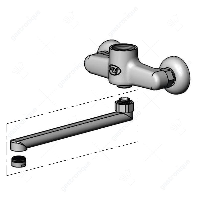 Uitloop 25 cm (submarine / onder uitloop) - Image 1