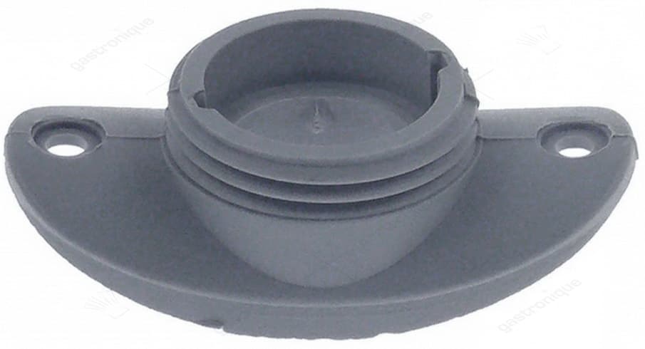 flanged holder for wash arm jet