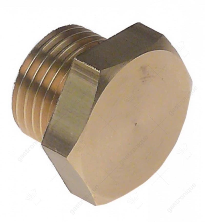 plug hexagonal made of brass