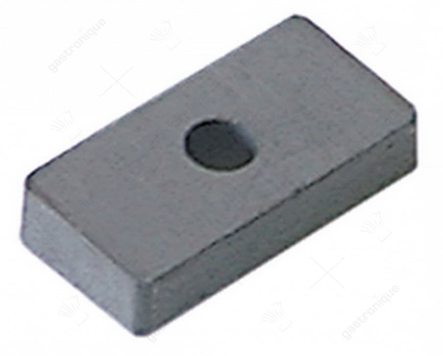 Magneet L 24mm B 12mm gat ø 5mm met gat