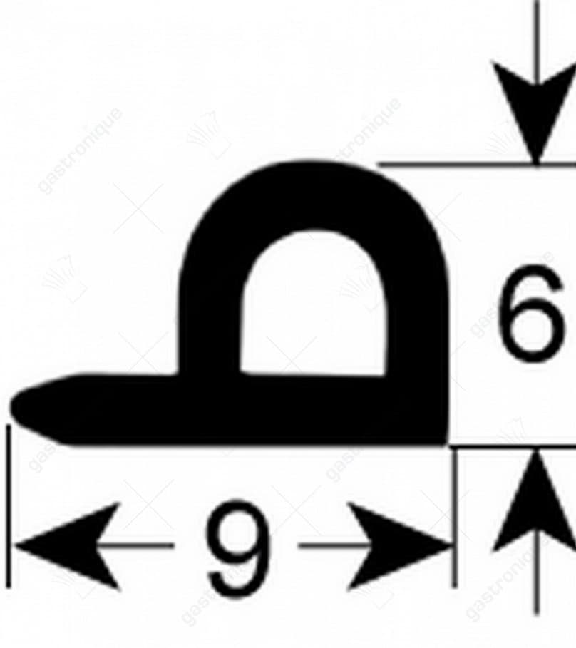 adhesive gasket 9x5 mm
