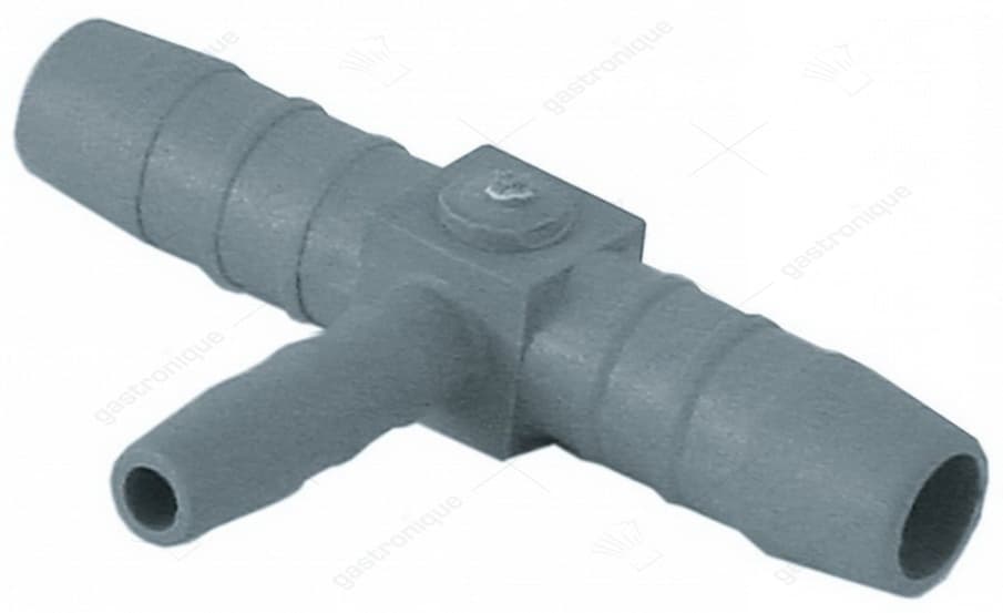T-stuk kunststof 1 x ø7mm - 2 x ø12 mm