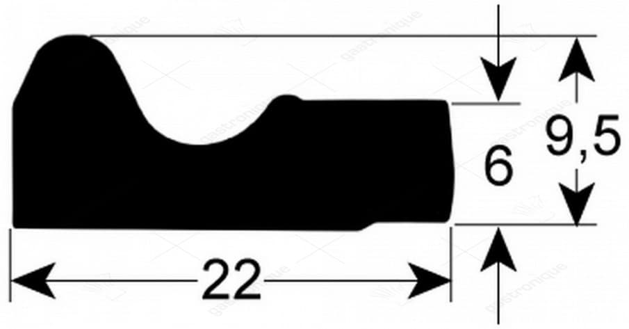 deurrubber 1500 mm