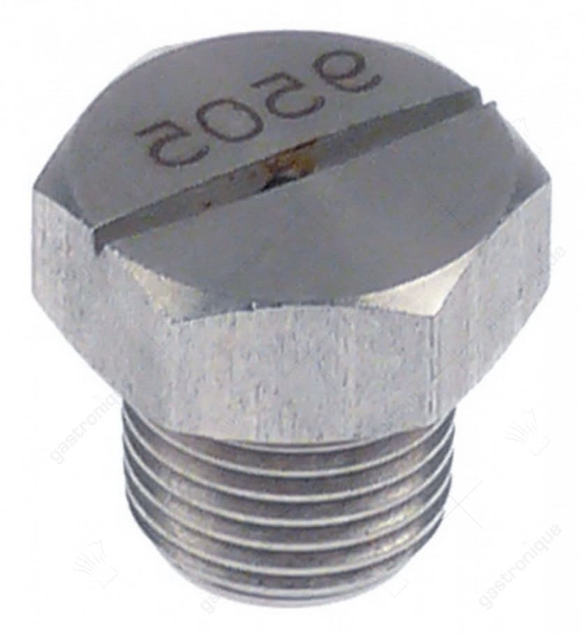 naspoelsproeier inbouwpositie boven/onder H 5mm draad 1/8" SB 13 identificatienummer 9505