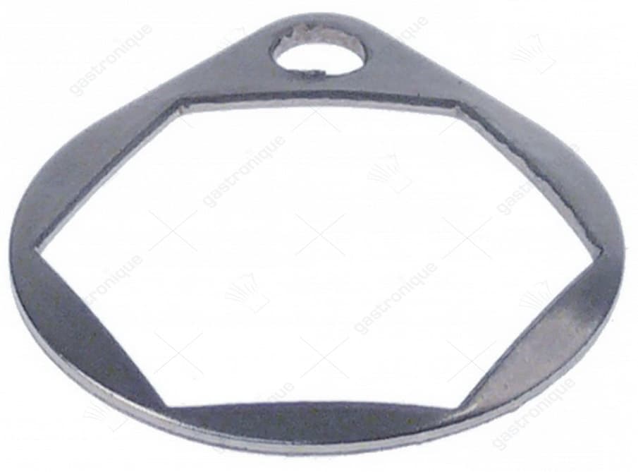 schijf voor wasarmhouder AD ø 28mm H 2mm SB 22 gat ø 4mm