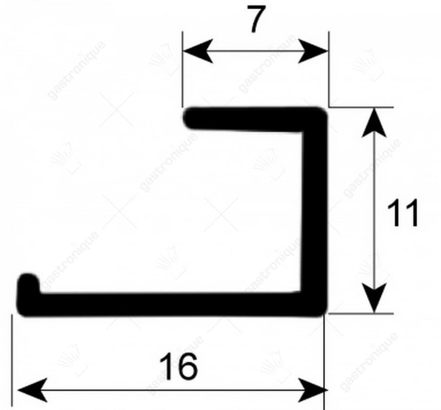 deurrubber 395 mm