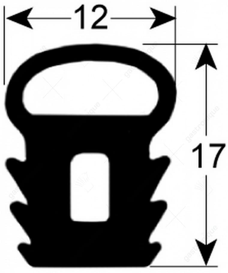 deurrubber 1160 mm