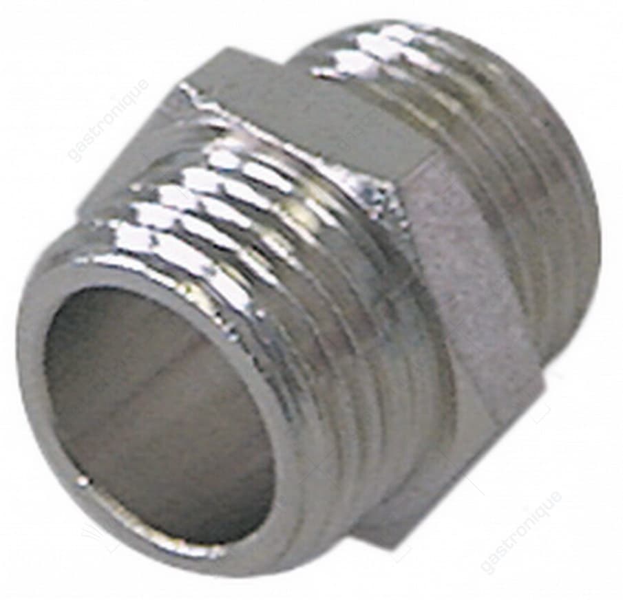 nichel-plated fitting ø 1/4"m-1/2"m