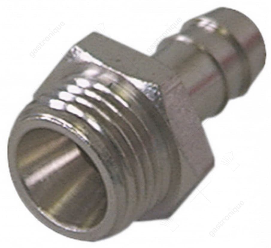 nichel-pl.hose-end fitting ø 1/4"m ø 12