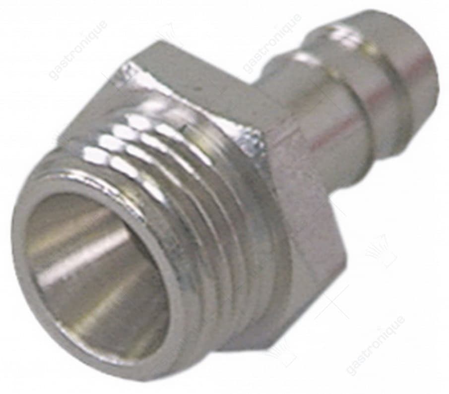 nichel-pl.hose-end fitting ø 1/2"m ø 12