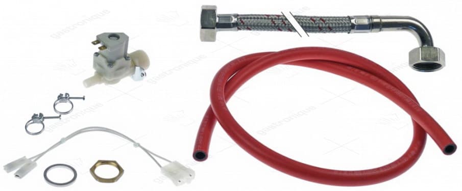 toevoerslang servicekit aansluitingen 3/4" L 2000mm RVS recht-haaks - Image 1