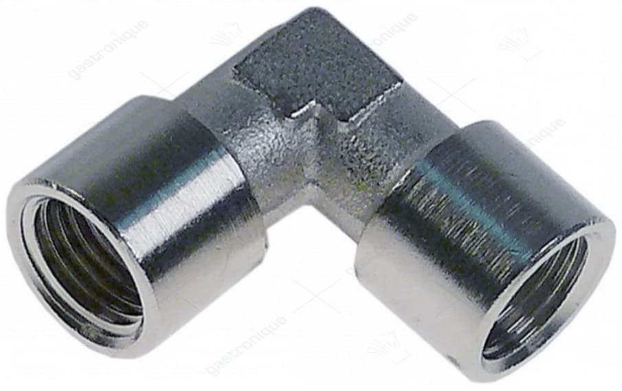 l-fitting ø 1/4"f-1/4"f nichel plated