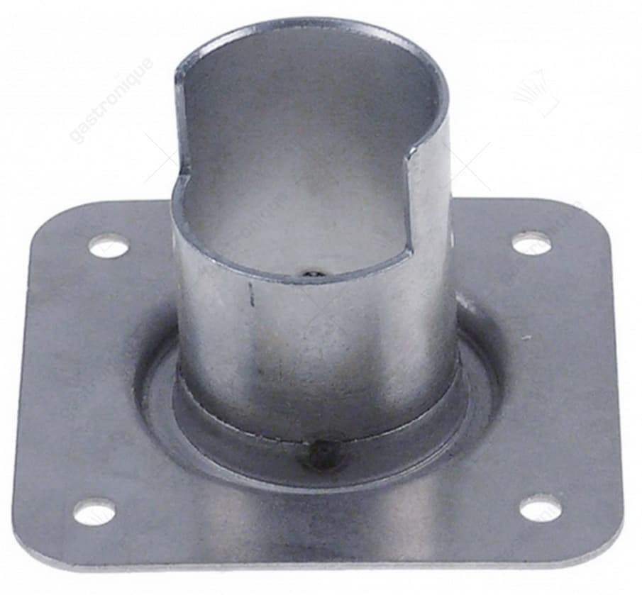 flens voor wasarmhouder ID ø 31mm AD ø 34mm L 73mm B 73mm bevestigingsafstand 53mm gat ø 5mm