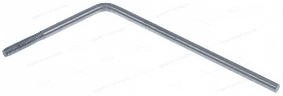 trekstang L 220mm ø 10mm draad M10x1,5 voor overlooppijp