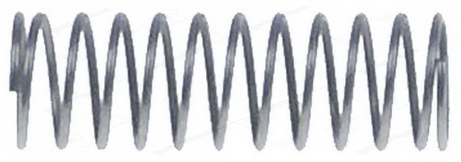 drukveer ø 6,6mm L 20,5mm draad ø 0,5mm windingen 11