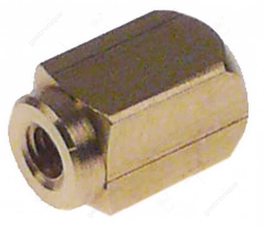 nok vierkant koper draad M3 L 11mm B 6mm H 6mm draad L 10mm