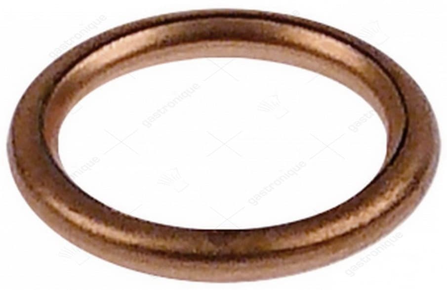 pakking koper OD ø 23mm ID ø 17mm materiaaldikte 3mm voor draad 3/8"