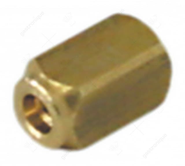 nok vierkant koper draad M3 L 11mm B 6mm H 6mm draad L 10mm - Thumbnail 2