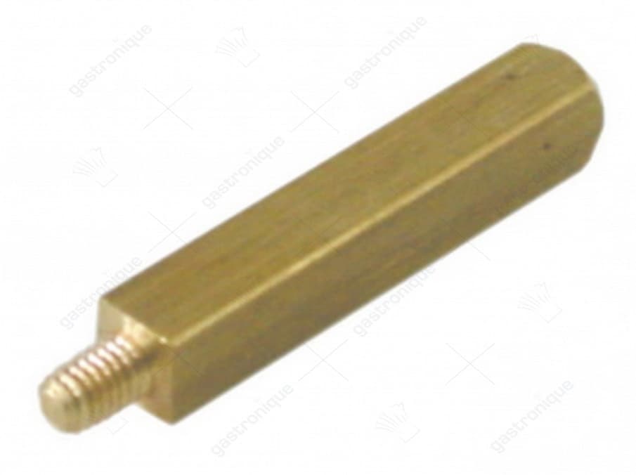 as draad M4 vierkant L 34mm B 6mm koper - Image 1