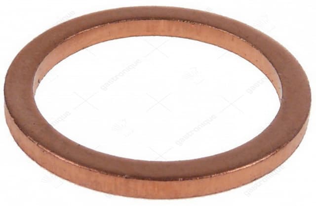 vlakpakking koper OD ø 18mm ID ø 13,5mm materiaaldikte 1,5mm voor draad 1/4" - Thumbnail 2