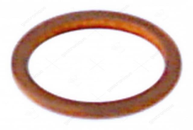 vlakpakking koper OD ø 18mm ID ø 13,5mm materiaaldikte 1,5mm voor draad 1/4" - Thumbnail 3