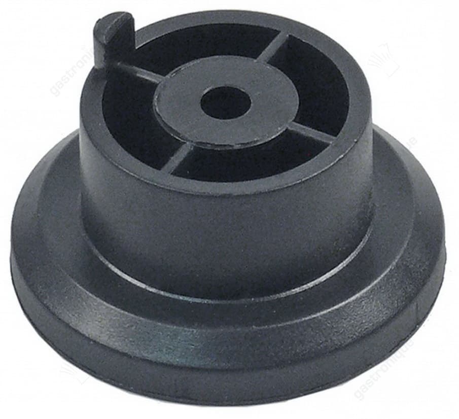 apparaatvoet ø 45mm H 22mm kunststof boring ø 5,3mm vpe 1stuk