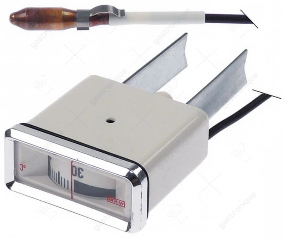 thermometer inbouwmaat 58x25,5mm +30 tot +120°C pijp ø 3000mm voeler ø 8,5mm voeler L 35mm - Image 1