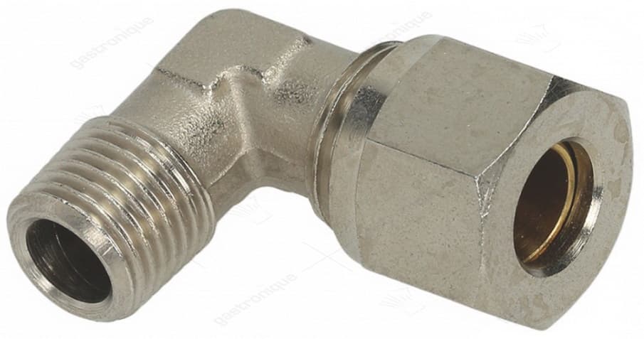 elbow coupling with cone 1/4"m ø 10 mm - Image 1