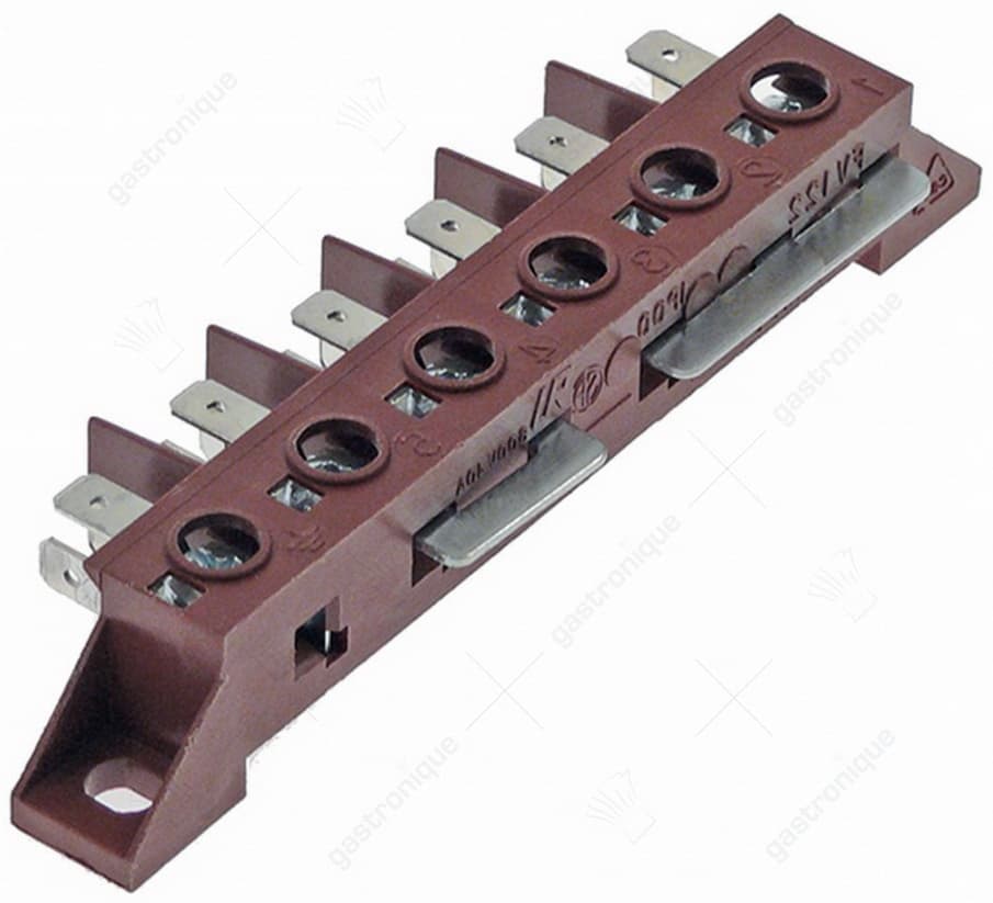 terminal block 6-poles fv122 40a 600v