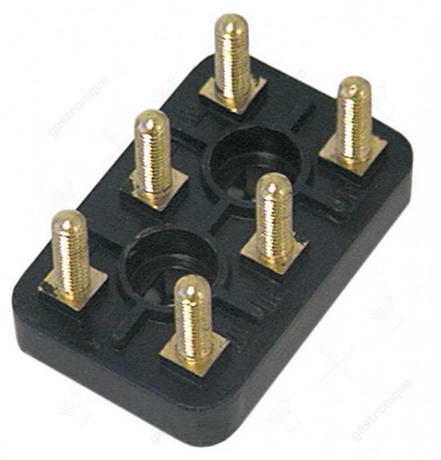 terminal block black 50x32x12 mm