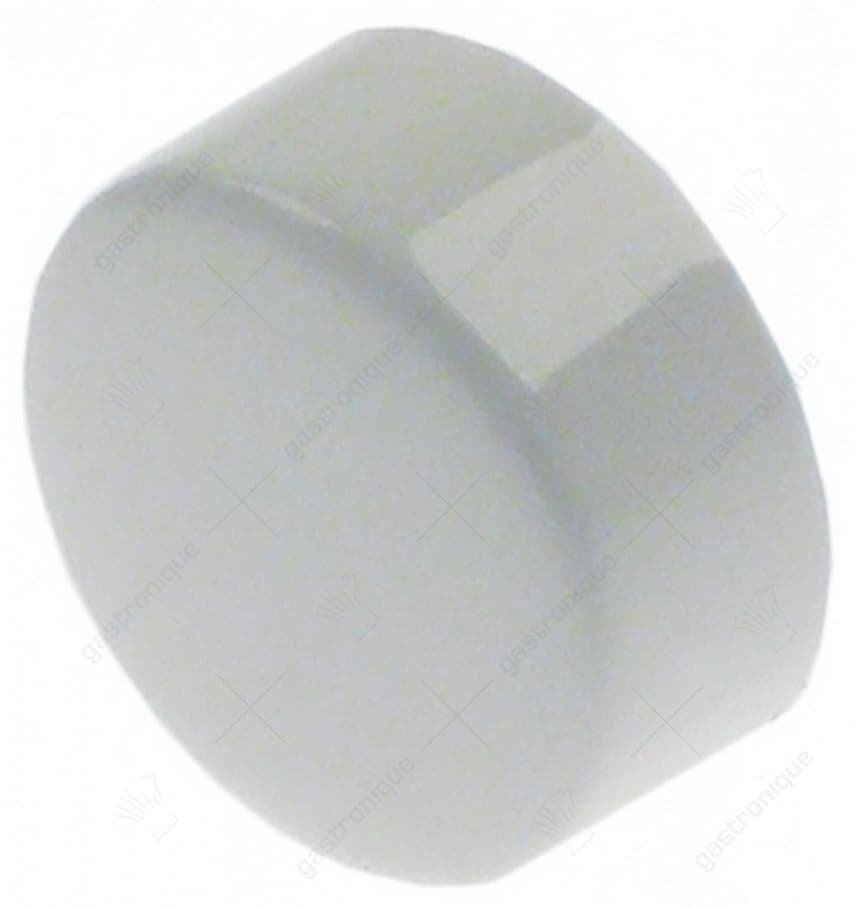 druktaster wit ø 23mm BiD ø 19,2mm BuD ø 21mm H 10mm afloop passend voor ADLER as 3,6mm