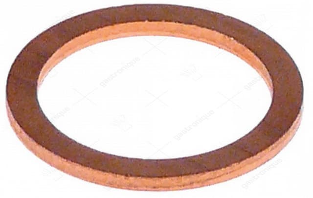 vlakpakking koper OD ø 21mm ID ø 17mm materiaaldikte 1,5mm passend voor 3/8" - Thumbnail 2