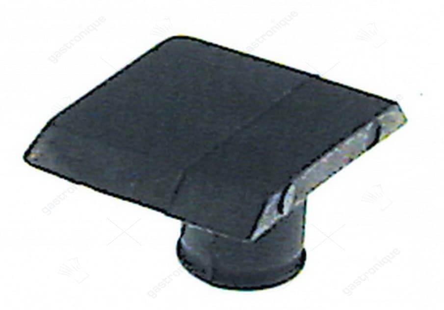 glijplaat inbouwpositie rechts L 28mm B 21mm H 3mm H2 12,5mm