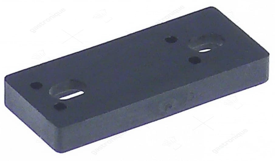 onderlegplaat H 5mm L 40mm B 17mm bevestigingsafstand 26mm kunststof