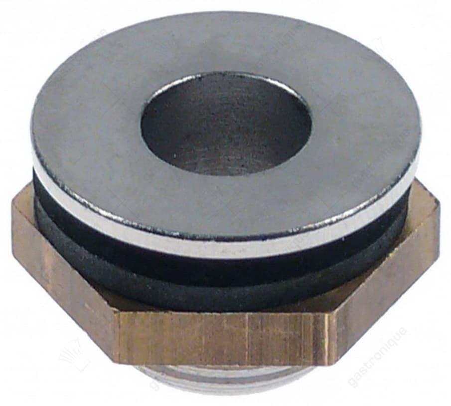 afvoerventiel draad 3/8" RVS ø 24mm H 16mm  - Image 1