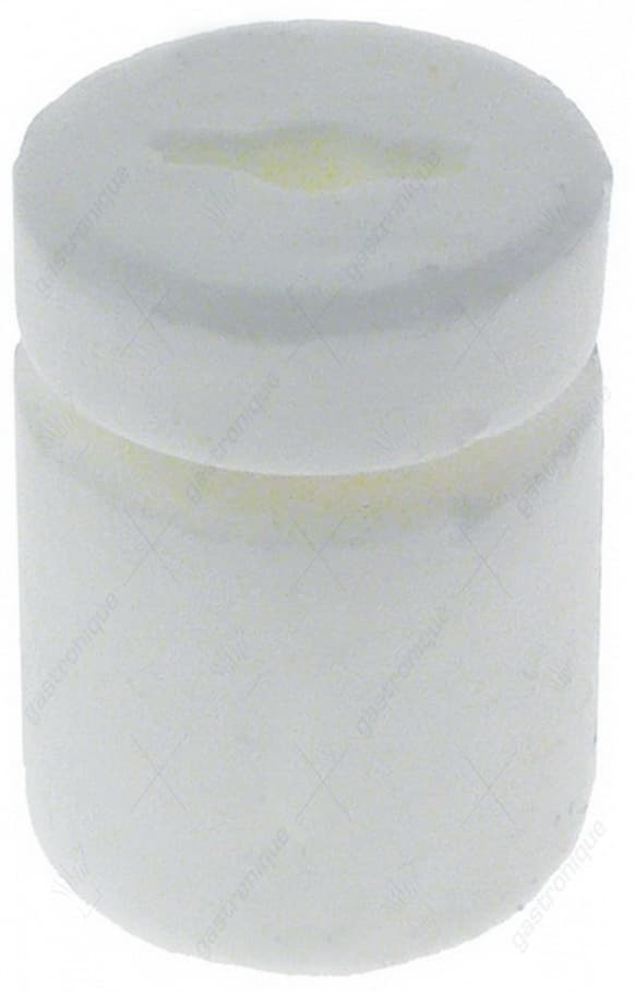 isolator vrouwelijk voor vlaksteker L 20mm ø 15mm boring ø 11,5mm