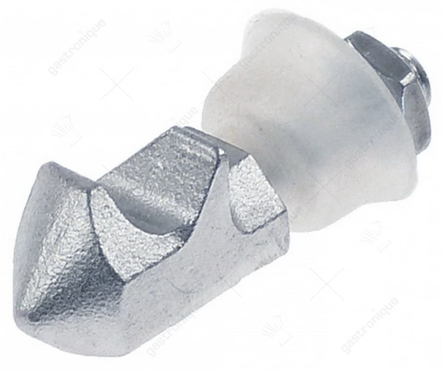tegenstuk met pin 2-standen L 28mm B 14mm H 15mm H1 16mm totale lengte 51mm draad M8 draad L 23mm - Image 1