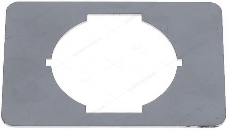 bevestigingsplaat voor draaischakelaar L 80mm B 60mm materiaaldikte 1mm