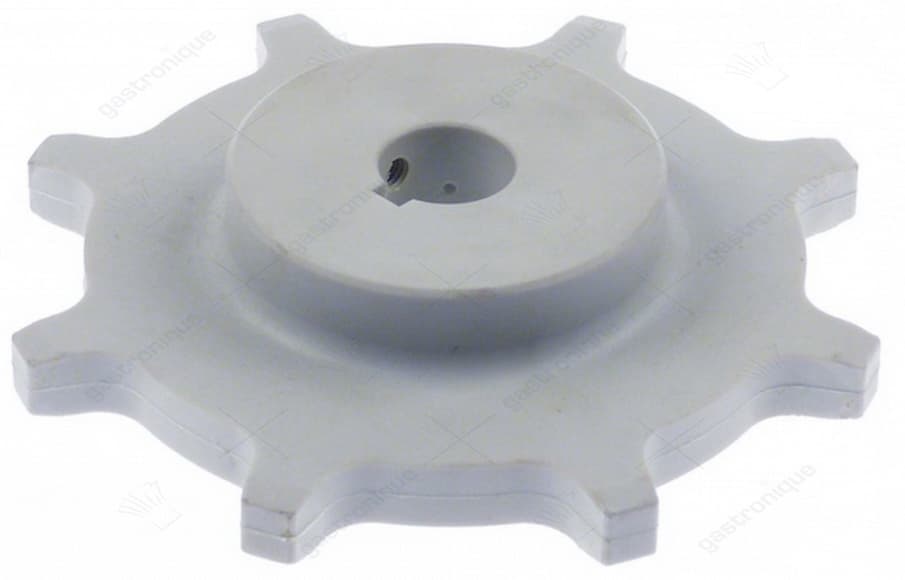 tandwiel tanden 8 asafname ø 20mm ø 133mm tandbreedte 11mm kunststof B 40mm