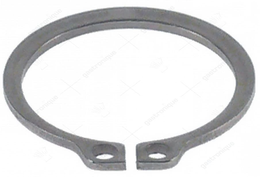 zekering schacht ø 28mm materiaaldikte 1,5mm RVS DIN 471