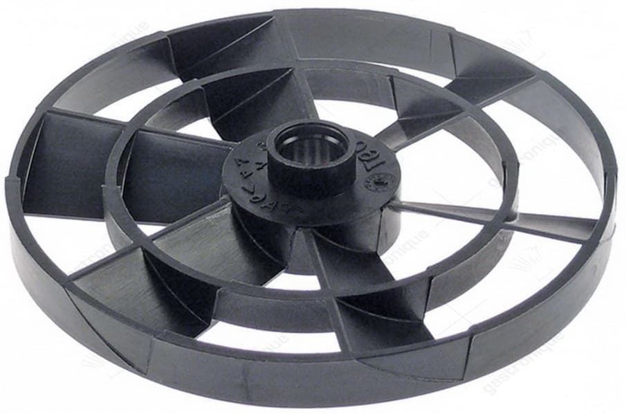 ventilatorschoep ø 110mm H 18mm asafname ø 12mm kunststof messen 6