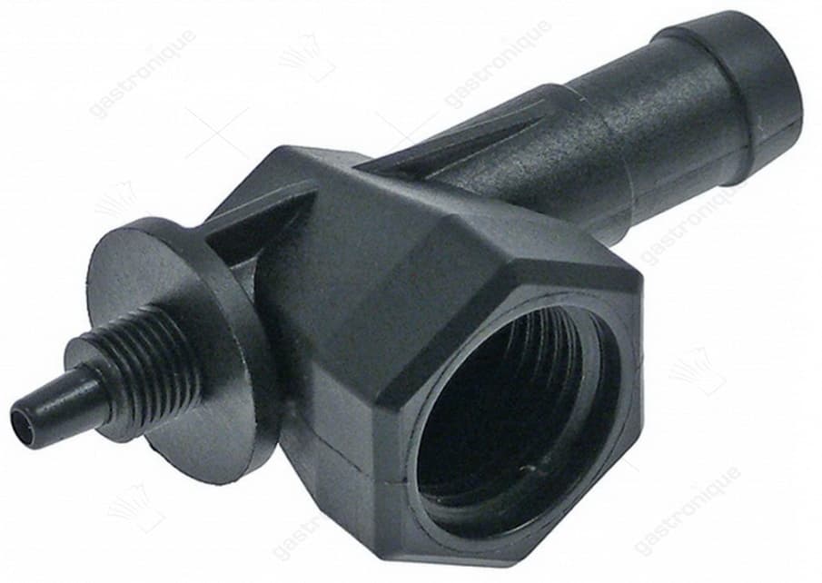 aansluitfitting voor boiler draad 1/2" L 75mm B 32mm slang ø mm