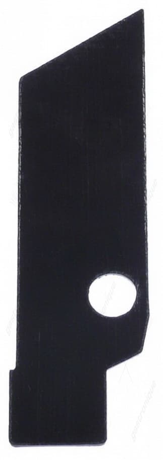 onderlegplaat kunststof L 113mm B 33mm dikte 1,5mm voor scharnier inbouwpositie links/rechts