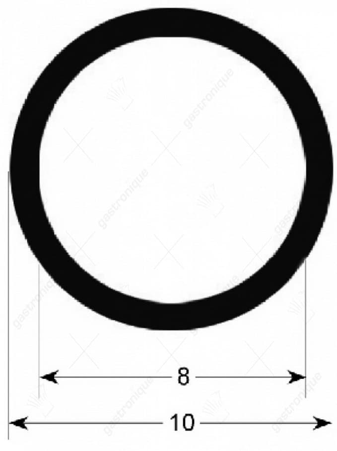 deurrubber horizontaal 610 mm - Image 1