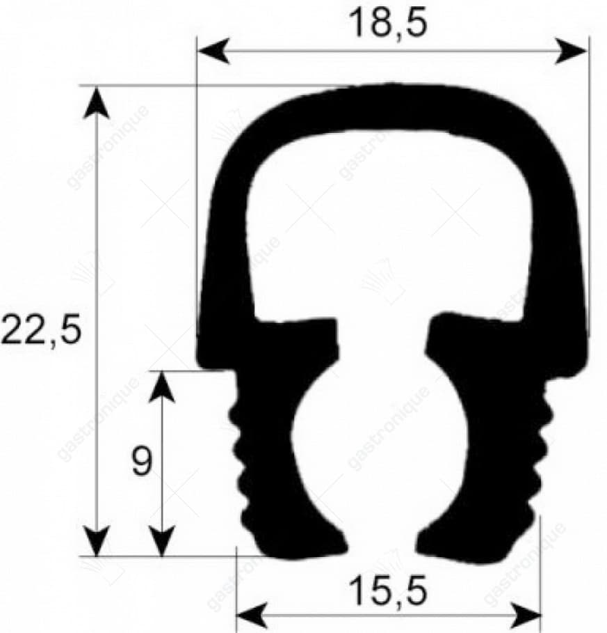 door gasket 510 mm