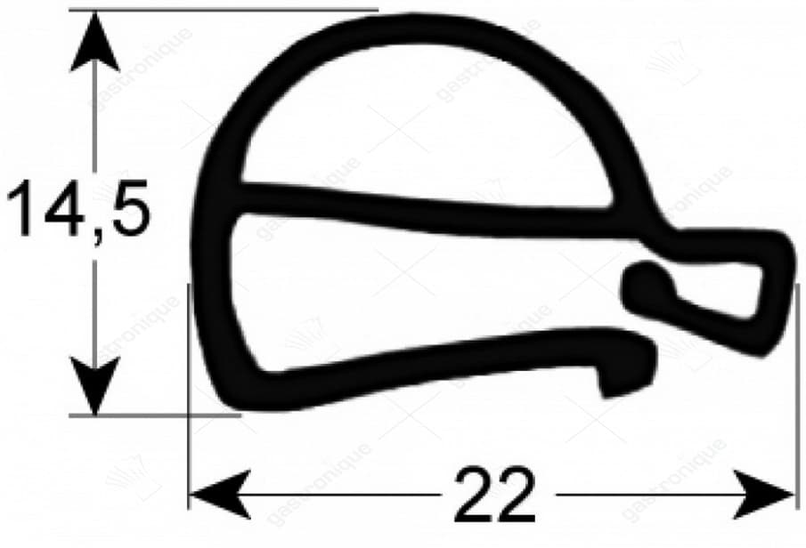 gasket for oven door 725x645 mm