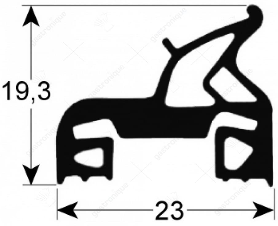 deurrubber voor oven 635x430 mm - Image 1