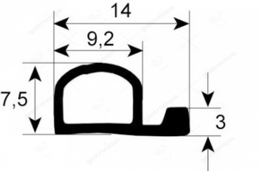 deurrubber voor oven - Image 1