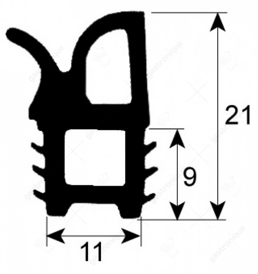 oven carriage gasket 1000 mm